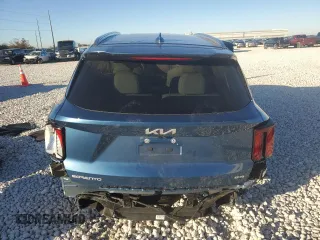 2025 Kia Sorento Hybrid EX with VIN KNDRHDJG9S5289243, listed as a Copart auction lot 84299744 with 7,406 mi miles and Salvage Title. Bid and sale history available at carsss.com. Image 6.