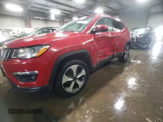 2018 Jeep Compass Latitude with VIN 3C4NJDBB8JT180048, listed as a Copart auction lot 45653135 with 147,279 mi miles and Salvage title. Bid and sale history available at DreamBid. Image 13.
