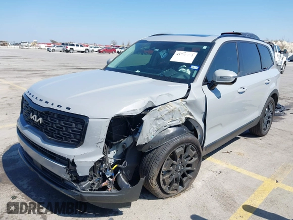 2022 Kia Telluride SX with VIN 5XYP5DHC9NG289323, listed as a IAAI auction lot 41796402 with 50,923 mi miles and . Bid and sale history available at DreamBid. Image 18.