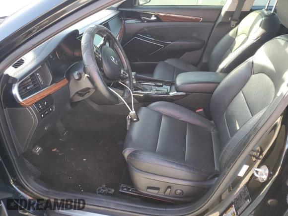 2017 Kia Cadenza Premium with VIN KNALC4J11H5092573, listed as a Copart auction lot 76336364 with 44,777 mi miles and Salvage Title. Bid and sale history available at carsss.com. Image 7.