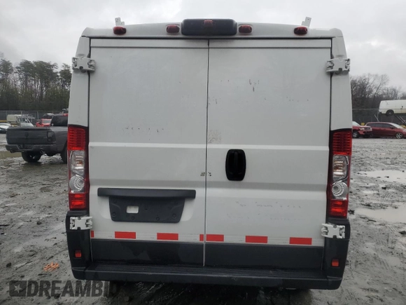 2023 Ram ProMaster Cargo with VIN 3C6LRVAG6PE576888, listed as a Copart auction lot 43556075 with 18,329 mi miles and Salvage Title. Bid and sale history available at DreamBid. Image 6.