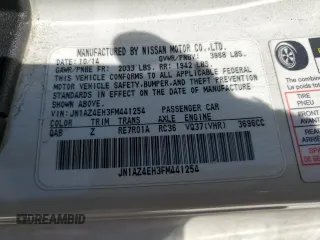 2015 Nissan 370Z Nismo z VIN JN1AZ4EH3FM441254, wystawiony jako Copart lot #52646145 z przebiegiem 74 303 mil mil oraz Szkoda całkowita • Salvage title. Historia ofert i sprzedaży dostępna na DreamBid. Obrazek 13.