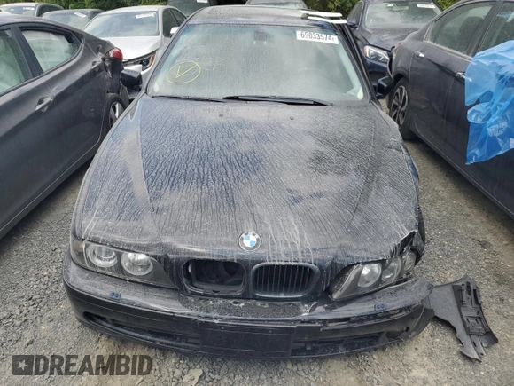 2002 BMW 5 Series 540i with VIN WBADN53412GF70808, listed as a Copart auction lot 69833574 with 193,044 mi miles and Salvage Title. Bid and sale history available at carsss.com. Image 5.