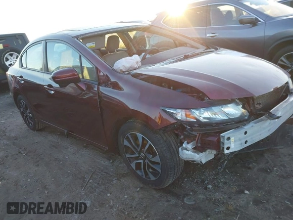 2014 Honda Civic Sedan EX with VIN 19XFB2F87EE081820, listed as a IAAI auction lot 41326205 with 103,868 mi miles. Bid and sale history available at carsss.com. Image 1.