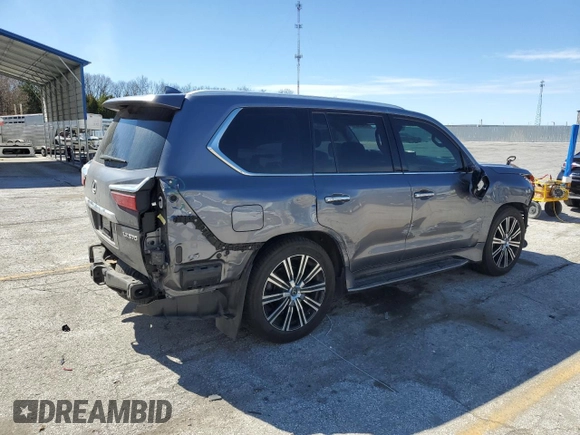 2019 Lexus LX with VIN JTJHY7AX5K4299204, listed as a Copart auction lot 49465625 with 65,317 mi miles and Salvage Title. Bid and sale history available at carsss.com. Image 3.