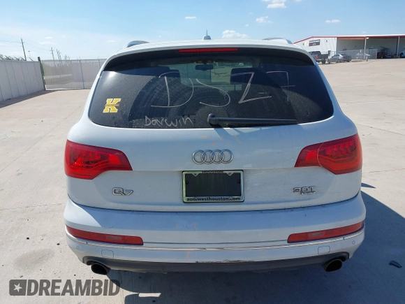 2014 Audi Q7 3.0T Premium Plus with VIN WA1LGAFE9ED020288, listed as a IAAI auction lot 41870658 with 108,816 mi miles. Bid and sale history available at carsss.com. Image 16.