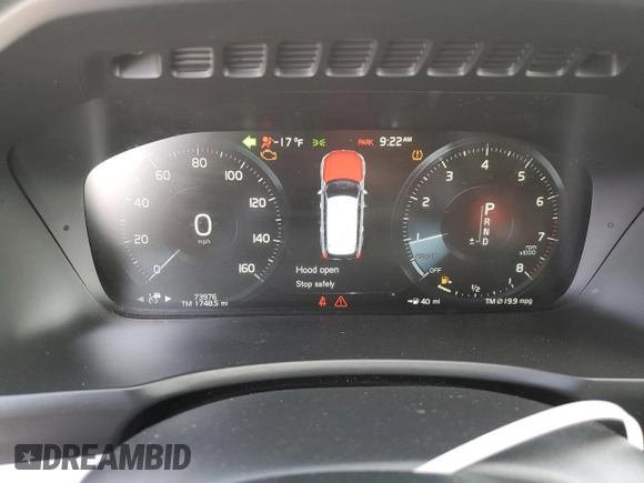 2016 Volvo XC90 T6 Momentum with VIN YV4A22PK8G1045772, listed as a Copart auction lot 65073295 with 73,976 mi miles and Clean title. Bid and sale history available at DreamBid. Image 9.