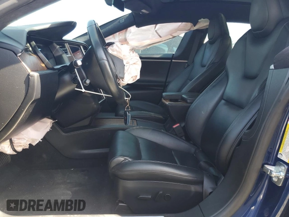2020 Tesla Model S Long Range with VIN 5YJSA1E27LF361351, listed as a Copart auction lot 56239615 with 91,380 mi miles and Salvage title. Bid and sale history available at DreamBid. Image 7.