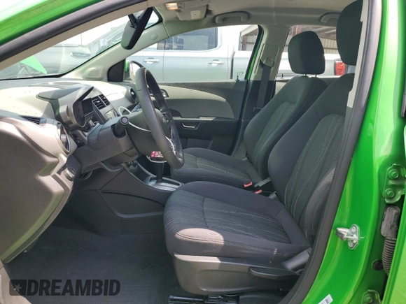 2015 Chevrolet Sonic LT with VIN 1G1JC5SH8F4177739, listed as a Copart auction lot 58417755 with 64,588 mi miles and Salvage title. Bid and sale history available at DreamBid. Image 7.