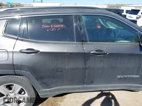 2022 Jeep Compass Latitude with VIN 3C4NJCBB6NT224970, listed as a IAAI auction lot 41689596 with 36,314 mi miles and . Bid and sale history available at carsss.com. Image 14.