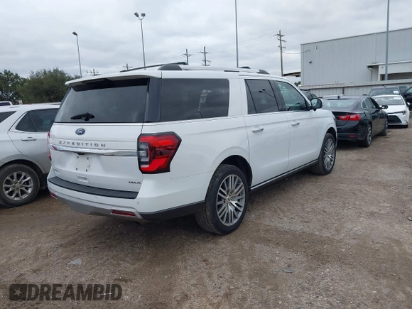 2023 Ford Expedition Max Limited z VIN 1FMJK2A86PEA55771, wystawiony jako IAAI lot #41290472 z przebiegiem 39 663 mil mil oraz . Historia ofert i sprzedaży dostępna na DreamBid. Obrazek 4.