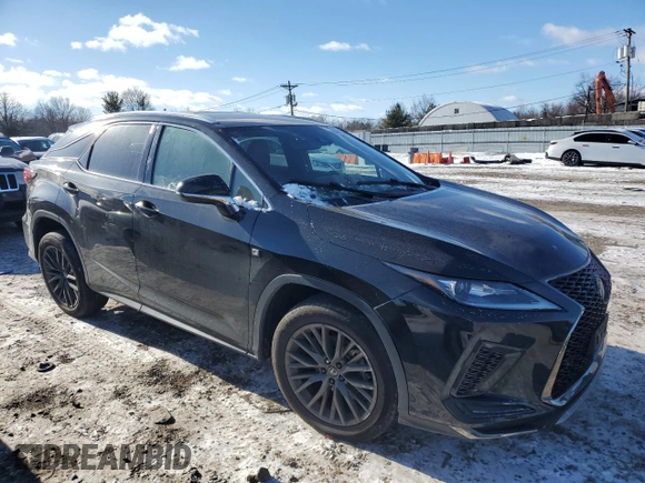 2021 Lexus RX 350 F Sport with VIN 2T2SZMDAXMC260132, listed as a Copart auction lot 85094054 with 52,995 mi miles and Salvage title. Bid and sale history available at DreamBid. Image 4.
