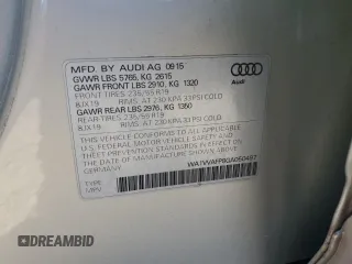 2016 Audi Q5 с VIN WA1VVAFP8GA050497, выставлен на аукционе Copart как лот 82776484 с пробегом 129 586 миль миль и Списание • Salvage title. История ставок и продаж доступна на DreamBid. Изображение 14.