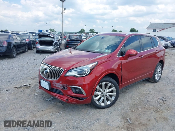 2016 Buick Envision Premium I with VIN LRBFXESXXGD186788, listed as a IAAI auction lot 39812767 with 38,067 mi miles and . Bid and sale history available at DreamBid. Image 2.