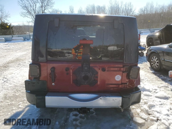 2008 Jeep Wrangler Unlimited Sahara with VIN 1J4GA59158L626362, listed as a Copart auction lot 87647045 with 179,547 mi miles and Non repairable. Bid and sale history available at DreamBid. Image 6.