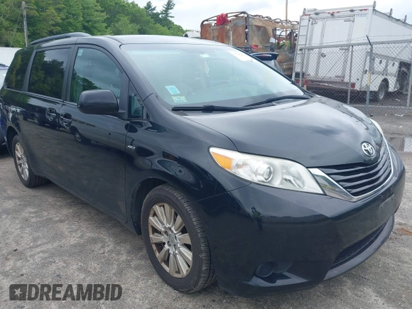 2017 Toyota Sienna LE with VIN 5TDJZ3DC5HS160965, listed as a IAAI auction lot 42310690 with 142,274 mi miles and . Bid and sale history available at DreamBid. Image 1.