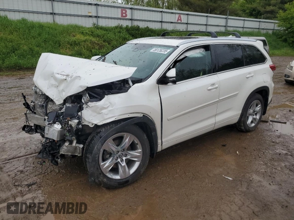 2018 Toyota Highlander Limited с VIN 5TDDZRFH0JS895562, выставлен на аукционе Copart как лот 58126235 с пробегом Не указан миль и Чистый • Clean title. История ставок и продаж доступна на DreamBid. Изображение 1.