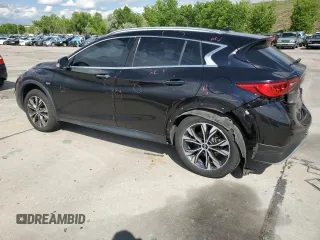 2018 Infiniti QX30 Premium with VIN SJKCH5CR2JA050226, listed as a Copart auction lot 58978595 with 82,280 mi miles and Salvage title. Bid and sale history available at DreamBid. Image 2.