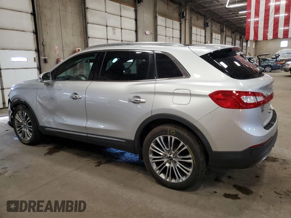 2017 Lincoln MKX Reserve with VIN 2LMPJ8LR7HBL51633, listed as a Copart auction lot 51126965 with 76,307 mi miles and Salvage Title. Bid and sale history available at carsss.com. Image 2.