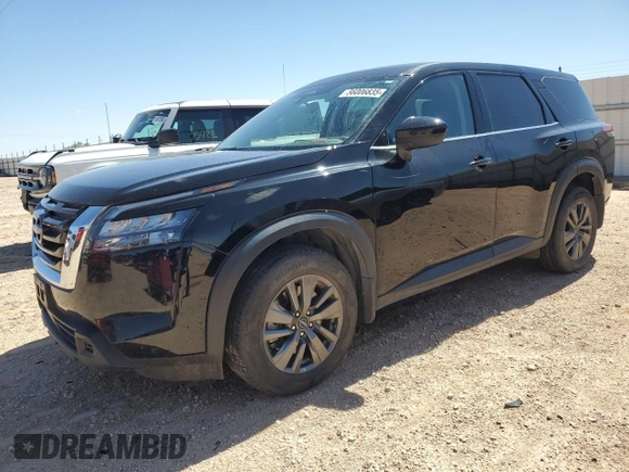 2023 Nissan Pathfinder S with VIN 5N1DR3AC1PC230734, listed as a Copart auction lot 56006835 with 37,238 mi miles and Salvage title. Bid and sale history available at DreamBid. Image 1.