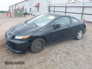 2012 Honda Civic Cpe LX with VIN 2HGFG3B59CH565932, listed as a IAAI auction lot 41949011 with 213,786 mi miles. Bid and sale history available at carsss.com. Image 2.