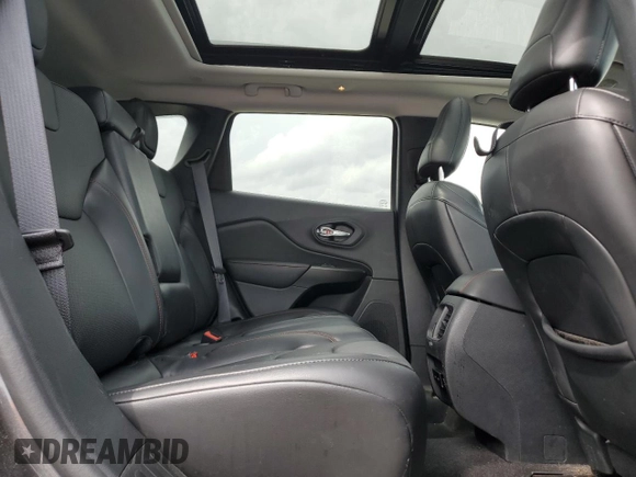 2020 Jeep Cherokee Trailhawk Elite with VIN 1C4PJMBNXLD549505, listed as a Copart auction lot 53468925 with 88,991 mi miles and Salvage title. Bid and sale history available at DreamBid. Image 11.