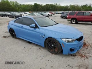 2015 BMW M4 with VIN WBS3R9C51FF708741, listed as a Copart auction lot 50314044 with 80,043 mi miles. Bid and sale history available at carsss.com. Image 4.