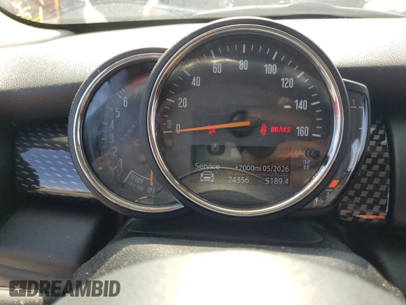 2021 MINI Hardtop 4 Door Cooper S с VIN WMWXU9C06M2N01629, выставлен на аукционе Copart как лот 65398605 с пробегом 74 356 миль миль и Списание • Salvage title. История ставок и продаж доступна на DreamBid. Изображение 9.