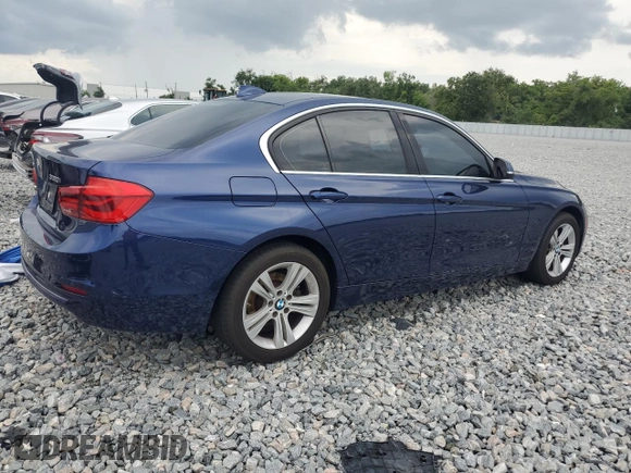 2018 BMW 3 Series 330i xDrive with VIN WBA8D9C54JEM31705, listed as a Copart auction lot 58026075 with 80,344 mi miles and Salvage title. Bid and sale history available at DreamBid. Image 3.