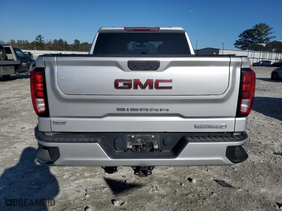 2021 GMC Sierra 1500 Elevation with VIN 3GTU9CET9MG463008, listed as a Copart auction lot 86791874 with 88,771 mi miles and Salvage Title. Bid and sale history available at carsss.com. Image 6.
