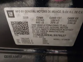 2020 Chevrolet Blazer LT с VIN 3GNKBJRSXLS579127, выставлен на аукционе IAAI как лот 41654108 с пробегом 30 398 миль миль и . История ставок и продаж доступна на DreamBid. Изображение 9.
