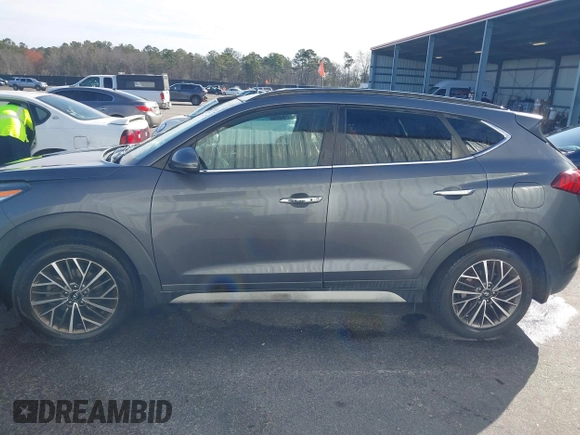 2019 Hyundai Tucson Ultimate with VIN KM8J3CAL5KU853538, listed as a IAAI auction lot 41752809 with 136,348 mi miles. Bid and sale history available at carsss.com. Image 14.