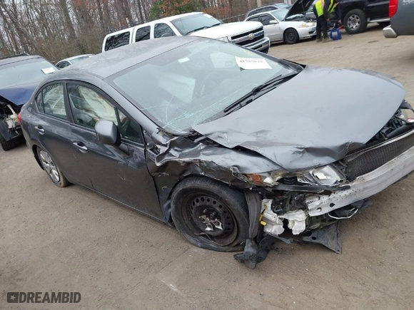 2012 Honda Civic Sdn LX with VIN 19XFB2F51CE099720, listed as a IAAI auction lot 41780629 with 1 mi miles. Bid and sale history available at carsss.com. Image 1.