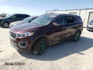 2018 Kia Sorento LX V6 with VIN 5XYPG4A58JG394628, listed as a Copart auction lot 48447934 with 105,354 mi miles and Salvage Title. Bid and sale history available at carsss.com. Image 1.