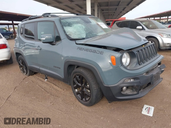 2017 Jeep Renegade Latitude with VIN ZACCJABBXHPG00433, listed as a IAAI auction lot 41913750 with 68,883 mi miles and . Bid and sale history available at DreamBid. Image 1.