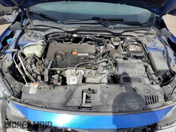 2016 Honda Civic EX with VIN 19XFC2F72GE067069, listed as a Copart auction lot 52583195 with 109,082 mi miles and Salvage Title. Bid and sale history available at DreamBid. Image 11.