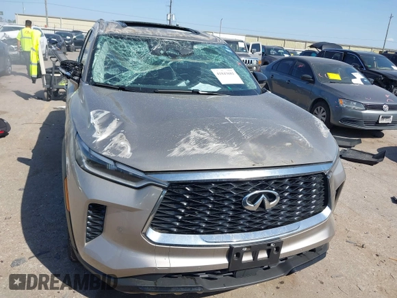 2024 Infiniti QX60 Luxe с VIN 5N1DL1FR6RC344203, выставлен на аукционе IAAI как лот 41843681 с пробегом 10 358 миль миль и . История ставок и продаж доступна на DreamBid. Изображение 6.