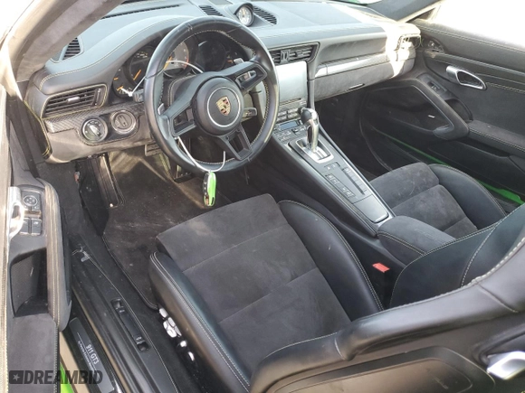 2018 Porsche 911 GT3 with VIN WP0AC2A95JS175760, listed as a Copart auction lot 69265964 with 18,989 mi miles and Salvage Title. Bid and sale history available at carsss.com. Image 8.