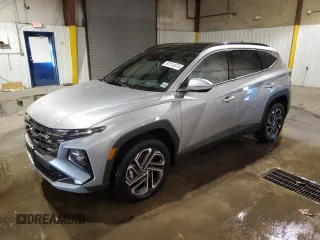 2025 Hyundai Tucson Limited with VIN 5NMJECDE4SH475053, listed as a Copart auction lot 87214574 with 1,299 mi miles and Salvage Title. Bid and sale history available at carsss.com. Image 1.