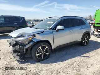 2023 Toyota Corolla Cross Hybrid S z VIN 7MUFBABGXPV003649, wystawiony jako Copart lot #47598275 z przebiegiem 8 730 mil mil oraz Szkoda całkowita • Salvage title. Historia ofert i sprzedaży dostępna na DreamBid. Obrazek 1.