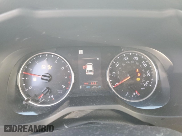 2019 Toyota RAV4 LE with VIN JTMF1RFV7KJ002386, listed as a Copart auction lot 44588305 with 100,972 mi miles and Salvage Title. Bid and sale history available at DreamBid. Image 9.