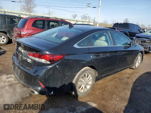 2019 Hyundai Sonata SE with VIN 5NPE24AF1KH779604, listed as a Copart auction lot 48901155 with 74,963 mi miles and Salvage Title. Bid and sale history available at DreamBid. Image 3.