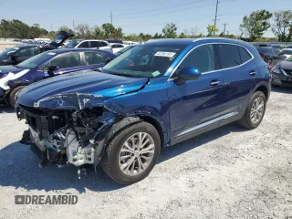 2022 Buick Envision Preferred with VIN LRBAZLR45ND067404, listed as a Copart auction lot 52298195 with 23,848 mi miles and Salvage Title. Bid and sale history available at carsss.com. Image 1.