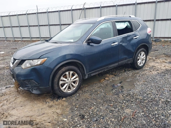 2016 Nissan Rogue S with VIN JN8AT2MV1GW150966, listed as a IAAI auction lot 41440102 with 155,068 mi miles. Bid and sale history available at carsss.com. Image 2.
