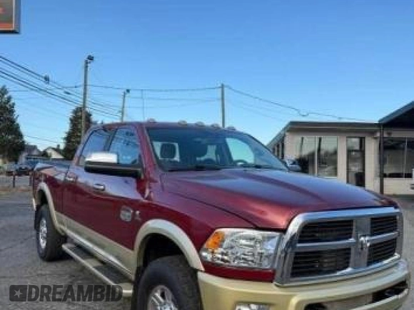 2012 Ram 2500 Laramie Longhorn with VIN 3C6UD5GL4CG225905, listed as a Copart auction lot 46706465 with 141,568 mi miles and Clean Title. Bid and sale history available at carsss.com. Image 1.