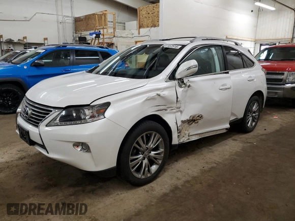 2013 Lexus RX 350 with VIN 2T2ZK1BA9DC101719, listed as a Copart auction lot 61157515 with 112,902 mi miles and Salvage title. Bid and sale history available at DreamBid. Image 1.