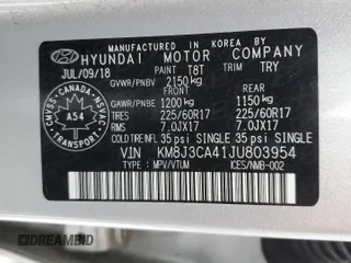 2018 Hyundai Tucson SEL with VIN KM8J3CA41JU803954, listed as a Copart auction lot 88039715 with 49,759 mi miles and Salvage Title. Bid and sale history available at carsss.com. Image 14.