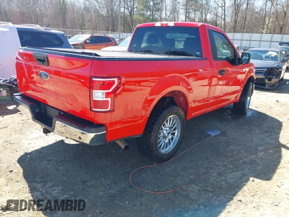 2019 Ford F-150 XL with VIN 1FTMF1CB6KKC92330, listed as a IAAI auction lot 41689485 with 108,653 mi miles. Bid and sale history available at carsss.com. Image 4.