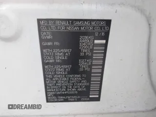2017 Nissan Rogue SV with VIN KNMAT2MT4HP533578, listed as a IAAI auction lot 42050436 with 161,875 mi miles. Bid and sale history available at carsss.com. Image 9.