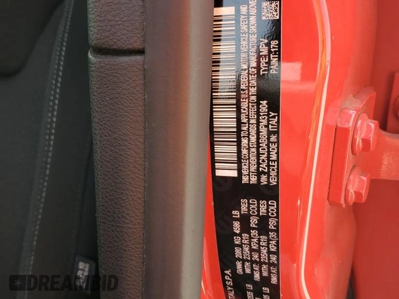 2021 Jeep Renegade Sport z VIN ZACNJDAB6MPM31904, wystawiony jako Copart lot #57139845 z przebiegiem 59 286 mil mil oraz Szkoda całkowita • Salvage title. Historia ofert i sprzedaży dostępna na DreamBid. Obrazek 14.